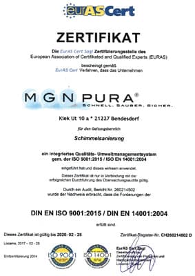 ISO 9001 EN 14001 - MGN-Pura